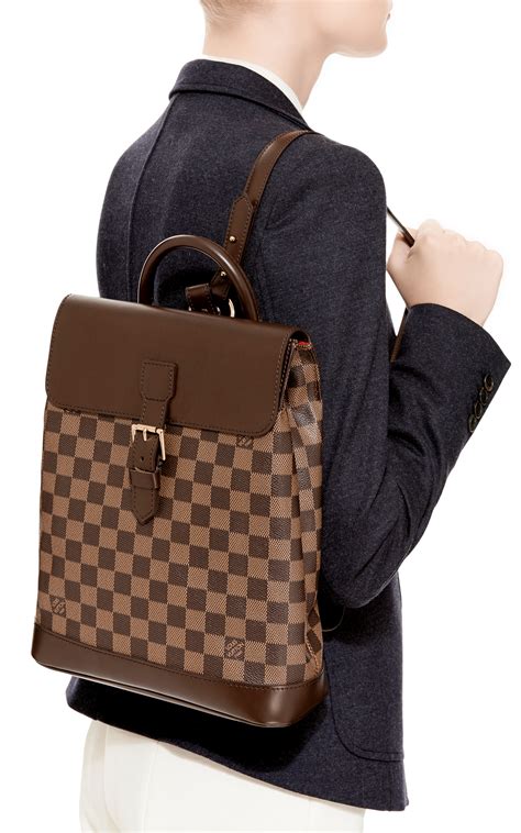 brown louis vuitton backpack|Louis Vuitton damier soho backpack.